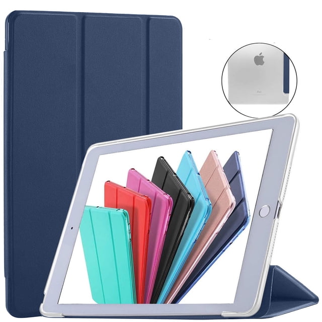 DuraSafe Cases Tri-Fold Smart Cover for iPad Mini 4 7.9 Inch 2015 A1538 A1550 (Navy Blue)