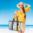 thumbnail image 3 of Transparent Beach Storage Organizer For Outdoor Camping Swimming And Travel Activities With Front Pocket And, 3 of 5