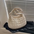 thumbnail image 1 of LinYooLi Quilted Soft Nylon Shoulder Bag Designer Women Padded Handbag Big Totes Hit Winter Fashion Large Capacity Crossbody Bag, 1 of 6