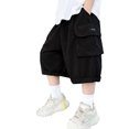 thumbnail image 1 of Shorts Cargo pour Garçons Enfants, Shorts Décontractés Extensibles pour Jeunes Garçons, Bas Cargo d'Extérieur, 1 of 5