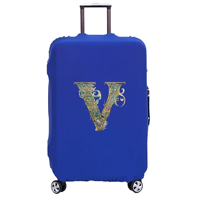 Luggage Cover Washable Case Cover Protective Case Scratch Proof Case Cover Suitable for Graphic Print Pattern Fits 18-32inch 8Graphic Letter V XL