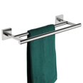 thumbnail image 1 of KOKOSIRI Hand Towel Holder Rack 16 Inch Bathroom Double Towel Bars Rails for Bath Toilet Brushed Nickel Stainless Steel B5005BR-L16, 1 of 9