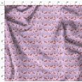 thumbnail image 4 of Soimoi Purple Heavy Canvas Fabric Cedar Tree & Fox Animal Decor Fabric Printed Yard 58 Inch Wide, 4 of 5