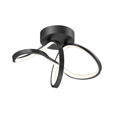 Artika Loop Modern LED Ceiling Light Fixture Black