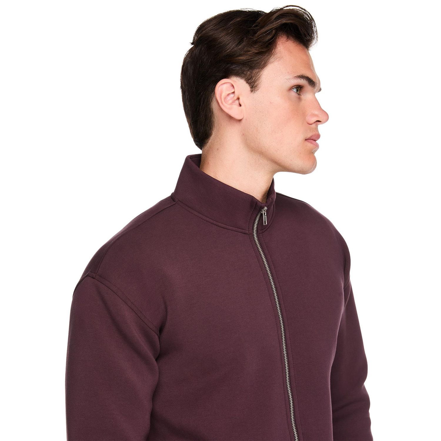 Chandail en tricot doux zippé sur la longueur George pour hommes