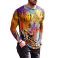 thumbnail image 3 of Hommes Impression Cou en Vrac Popularité Manches Longues, 3 of 6