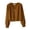 Brown, variant on Bunblic Women Knit Cardigan Sweater Open Front Cardigan Outwear V Neck Retro Jacket Crop Cardigan Knitted Cardigan Navy