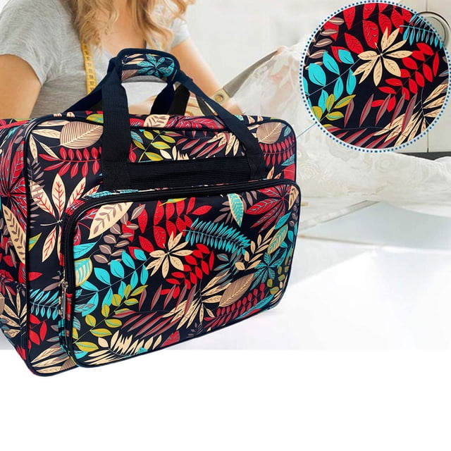 maskred Travel Storage Bag Sewing Machine Carrying Case Holder Organizer Suitcase Dark Blue