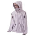 thumbnail image 1 of LOVZFMLL Jackets for Men's Solid Color Outdoor Sunscreen Climb Sport Run Pocket Zipper Long Sleeved Hooded, 1 of 4