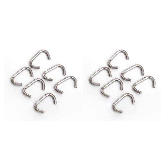 bedienty 6 Pcs Clip de Montage Latéral pour Plongée Pince de Bande en Nylon Professionnelle Robuste Clips de Fixation en Acier Inoxydable Support d'Outils de Plongée 2mm 2Ensemble