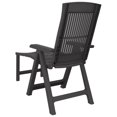 thumbnail image 3 of vidaXL Chaise Longue Anthracite Plastique, 3 of 5