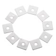 thumbnail image 5 of FRCOLOR plaster washers 10pcs Square Flat Washers Plaster Washers Heavy Duty Plate Fastener Washers,0.98"X0.98"X0.08", 5 of 5