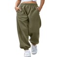 thumbnail image 5 of Pantalons de Jogging/Dance Décontractés en Coton pour Femmes Taille Haute, 5 of 5
