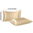 thumbnail image 4 of Sentmoon Pillow Covers Pillow Case 2PCS Pillowcase A Chilling Body Pillowcase for Hot Sleepers and Night Sweats Suitable for All Seasons Breathable and Velvet Soft Full-length Pillowcase, 4 of 7