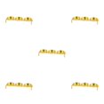 thumbnail image 2 of Transemion Candle Holder Candlestick Ghee Lamp Menorah Meditation for Study Restaurant Gold 16×5×3cm 5Set, 2 of 6