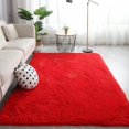 thumbnail image 1 of Cozival Shaggy Area Rug, Microfiber Shaggy Area Rug - Non-Slip Fuzzy Floor Mat for Bedroom/Living Room, Machine Washable Soft Carpet in Grey (60X90Cm), Non-Slip Floor Mat, A, 1 of 7