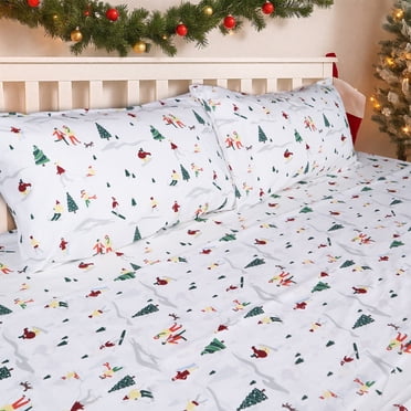 Gogreen Ensemble de Draps 4 Pcs à Poches Profondes pour Lit Double (40 cm), en Microfibre Respirante Ultra Douce, Style Hôtel de Luxe, Cadeau pour Femmes et Hommes.
