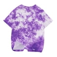 thumbnail image 5 of Offres pour Bébés! EQWLJWE T-Shirt Teinture sur Nœuds pour Filles, 3-14 Ans, T-Shirt Graphique Teinture sur Nœuds pour Enfants, Col Rond Coloré, Manches Courtes, Blouses d'Été Décontractées, T-Shirt Mignon, 5 of 5