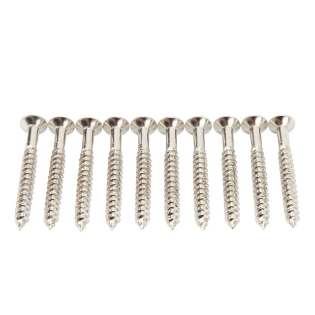 Guitar Neck Mounting Screws, Guitar Neckplate Mounting Screw Hard Wearing Rust Proof Stainless Steel For Assembly
