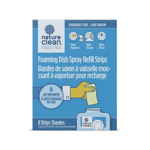 Nature Clean Foaming Bandes de remplissage de pulvérisation de sable 8ct Sans fragrance