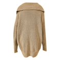 thumbnail image 5 of KIHOUT Womens Long Cardigans Long Sleeve Oversized Cable Knitted Open Front Chunky Hooded Outerwear Sweater Coat, 5 of 5