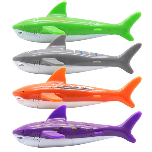 PVCS Swimming Pool Diving Toys For Kids Sinking Toys Set Underwater Variety Diving 4PCS