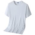 thumbnail image 3 of cfhntfmh Mesh Workout Shirts for Men Athletic Training Short Sleeve Tops Lightweight Breathable T-Shirts for Running, 3 of 6