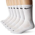 thumbnail image 1 of Nike Mens Dri-Fit Midweight Socks, White, 8-12, 1 of 2