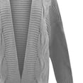 thumbnail image 5 of Simua Womens Oversized Chunky Open Front Cardigan Sweaters Cable Knit Long Sleeve Cardigans Outwear Coats, 5 of 5