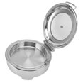 thumbnail image 3 of Stainless Steel Round Buffet Chafer,Stainless Steel Round Buffet Buffet Catering Warmer Stainless Steel Chafing Dish Extended Durability, 3 of 12
