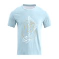 thumbnail image 5 of Xdzjlr T-Shirts Hommes Usage Quotidien Col Rond Imprimé Instrument de Musique Élégant T-Shirts Hommes, TG, 5 of 5