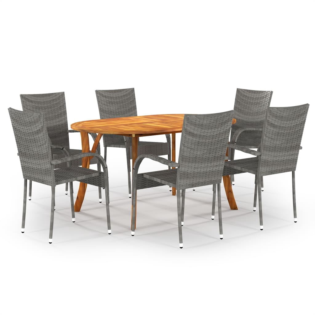 vidaXL Patio Lounge Set 10 Piece Sectional Sofa with Cushions Solid Wood Pine