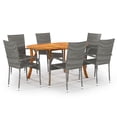 thumbnail image 1 of vidaXL Patio Lounge Set 10 Piece Sectional Sofa with Cushions Solid Wood Pine, 1 of 5