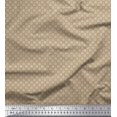 thumbnail image 1 of Soimoi Brown polyester Crepe Fabric Artistic Geometric Print Fabric by Yard 42 Inch Wide, 1 of 5