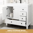 thumbnail image 3 of GAZHOME Meuble-Lavabo de Salle de Bain avec Lavabo, Armoire de Rangement de Salle de Bain Moderne Épaissie, 36 Pouces, 3 of 7