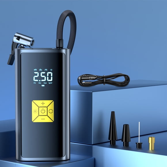 Dvkptbk Wireless Air Pump 6000Mah Tire Inflator Portable Pump Inflation, Tire Pump, Digital Pump with Emergency LED Light for Car, Tire, Bike, Motorcycle, Ball Home Appliances