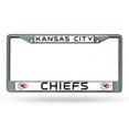 thumbnail image 1 of Kansas City Chiefs Cadre de Plaque d'Immatriculation Chromé, 1 of 2