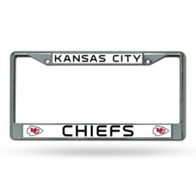 Kansas City Chiefs Cadre de Plaque d'Immatriculation Chromé