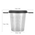 thumbnail image 4 of Ccdes Tea Infuser,Stainless Steel Tea Filter Cup Infuser Strainer Tea Accessories with Silicone Lid,Tea Strainer, 4 of 8