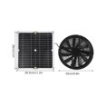 thumbnail image 2 of Solar Panel Fan Kit, Weatherproof Solar Powered Fan Solar Panel and High Speed Exhaust Fan DIY Cooling Ventilation Project for Chicken Coop, Greenhouse, Dog House, 2 of 9