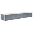 thumbnail image 1 of vidaXL Garden Raised Bed Galvanised Steel 320x80x45 cm Grey, 1 of 4