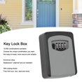 thumbnail image 3 of Key Lock Box, Cut  Combination Lock Box Large Capacity Waterproof Versatile Aluminum Alloy Wall Mount  For Pet Caregivers For Indoor Silver Gray,Green, 3 of 8