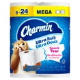 thumbnail image 3 of Charmin Ultra Doux, Papier Hygiénique 2 Épaisseurs, 6 Rouleaux (l'Équivalent de 24 Rouleaux Réguliers), 3 of 23