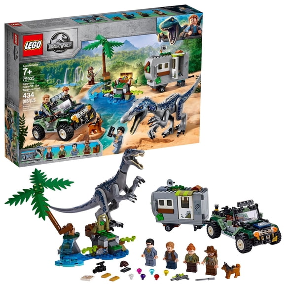 LEGO Jurassic World L'affrontement du baryonyx : la chasse a 75935
