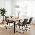thumbnail image 1 of Homy Casa 4 Pack Soft Upholstered Dining Chairs with Faux Suede Seat and Easy Maintenance Design, 1 of 7