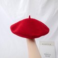thumbnail image 1 of LinYooLi Ishihara Rimi Hat Vintage British Wool Beret Thick Japanese Painter Hat Korean Version Versatile Pumpkin Hat Girl, 1 of 9