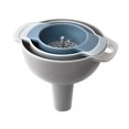 thumbnail image 2 of Dalazy 4 Pieces/Set PP Kitchen Oil Funnel Portable Reusable Strainer Tool Accessories Round Household Restaurant Fruit Seed Filter Tool Accessories, 2 of 8