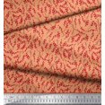 thumbnail image 3 of Soimoi Tissu en Velours Baies Rouges Fruits Décor Tissu Imprimé au Mètre 58 Pouces de Large, 3 of 5
