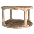 thumbnail image 1 of Rustic Modern Solid Wood Coffee Table in Distressed Natural, 1 of 7