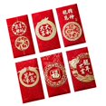 thumbnail image 3 of jifeng 6Pcs Chinois Nouvel An Enveloppes Rouges Festival Heureux Enveloppe d'Argent Rouge Paquet E, 3 of 8